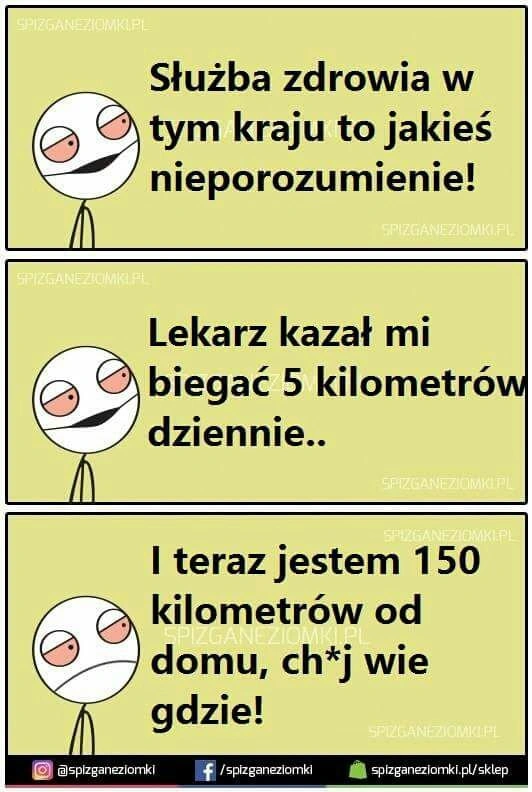 Po miesiącu biegania pięć kilometrów dziennie jesteś daleko od domu.